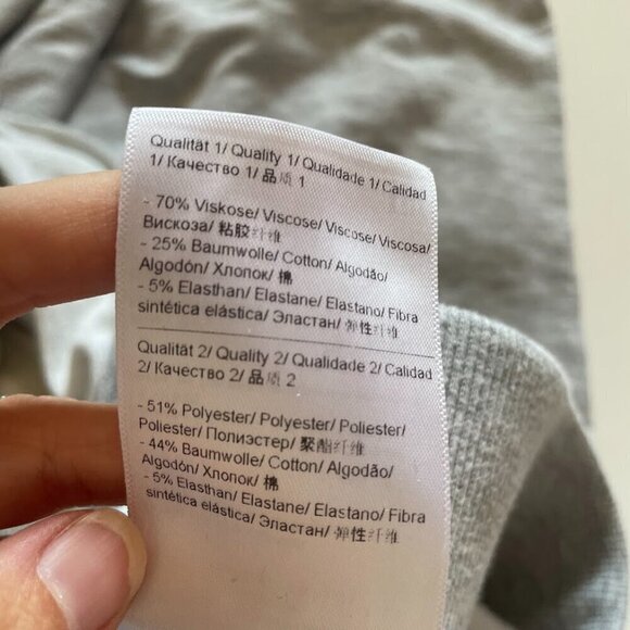 Escada Sport Sweat Pant Grey comfy Straight Leg Classic Neutral pajamas Cotton - Picture 8 of 8